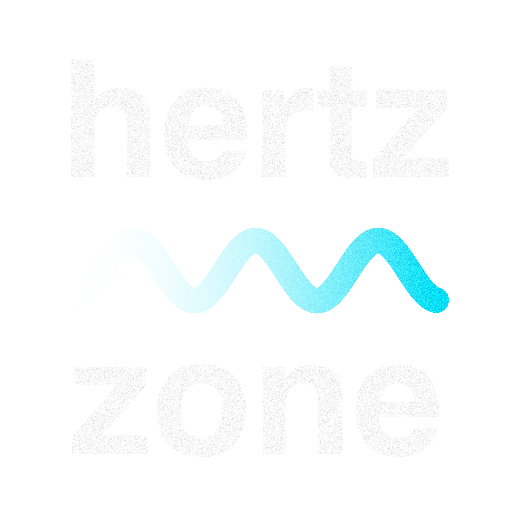 the letters hertz and zone with a wave in between